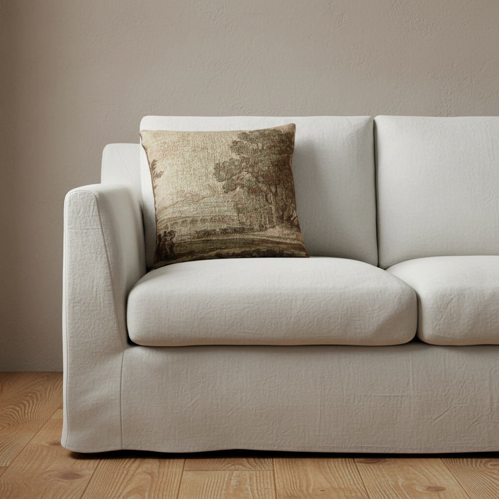 A Wooded River Landscape — Lorrain Pillow
