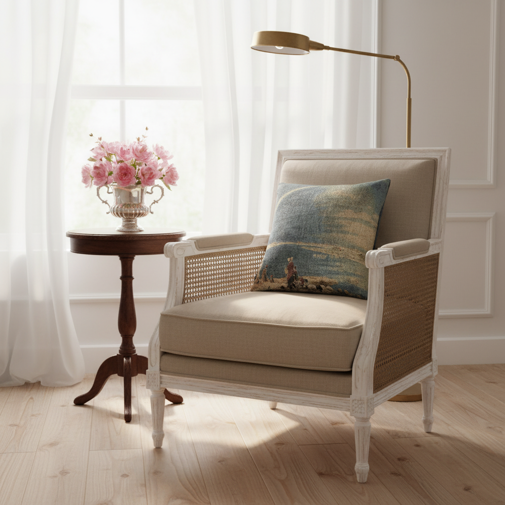 An April Shower A View — Turner Pillow