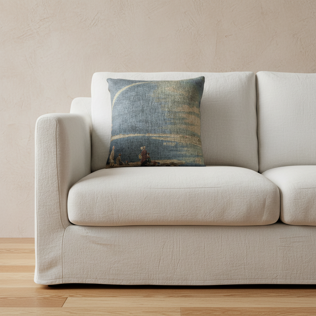An April Shower A View — Turner Pillow
