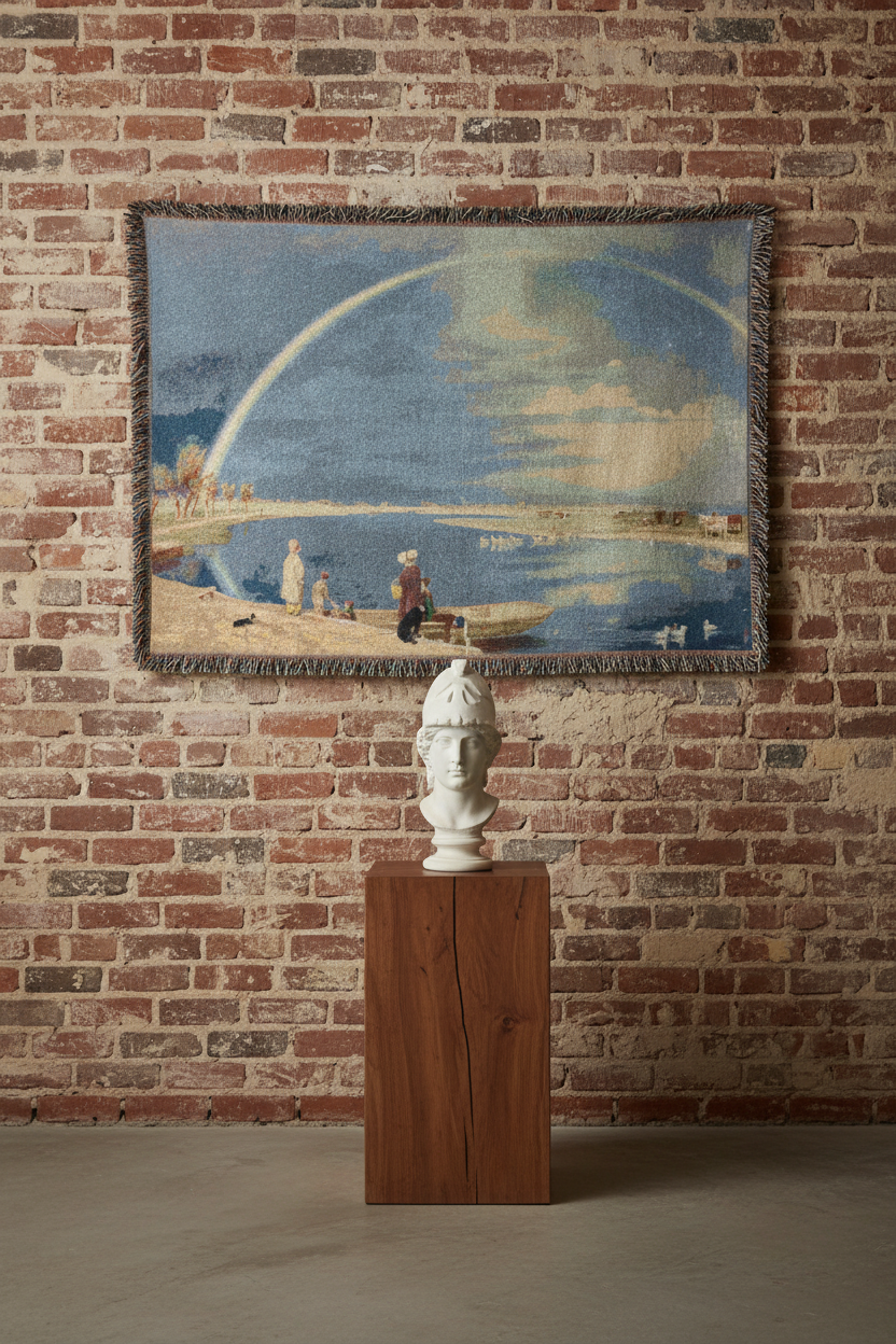 An April Shower A View — Turner Tapestry Blanket