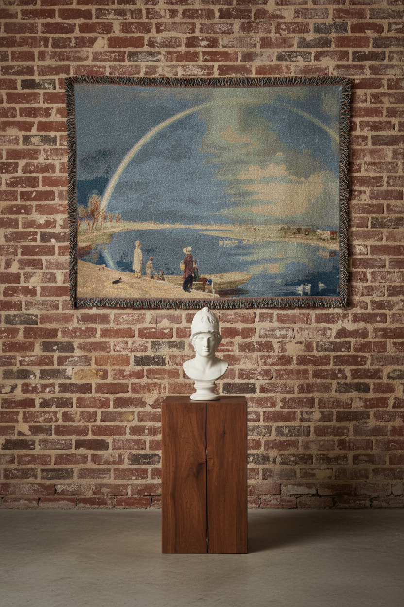 An April Shower A View — Turner Tapestry Blanket