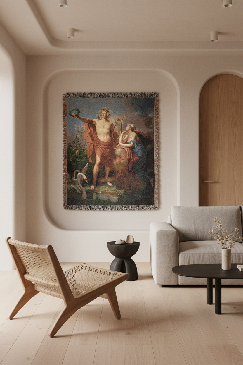 Apollo, God of Light Tapestry Blanket
