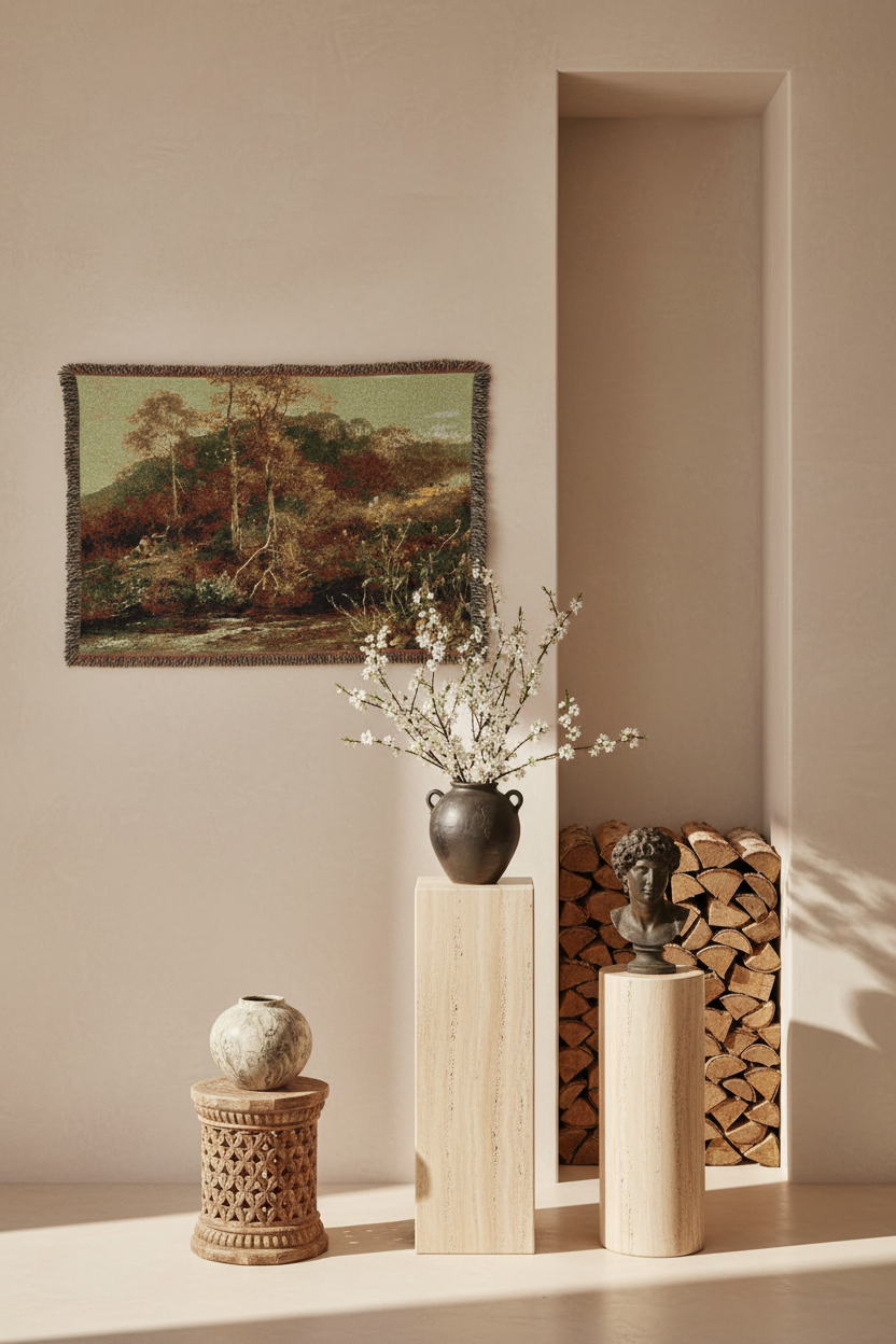 Autumn River Scene, The Brook — Bates Tapestry Blanket