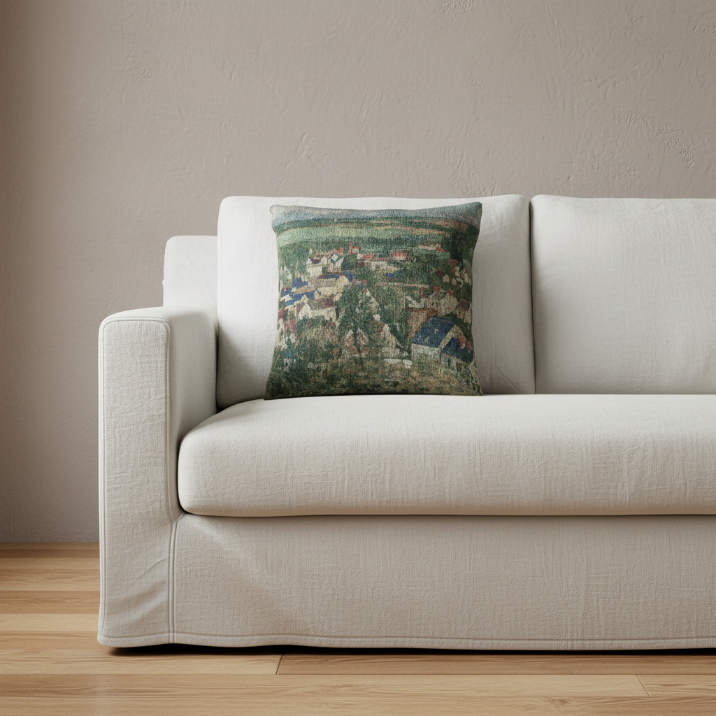 Auvers, Panoramic View — Cezanne Pillow