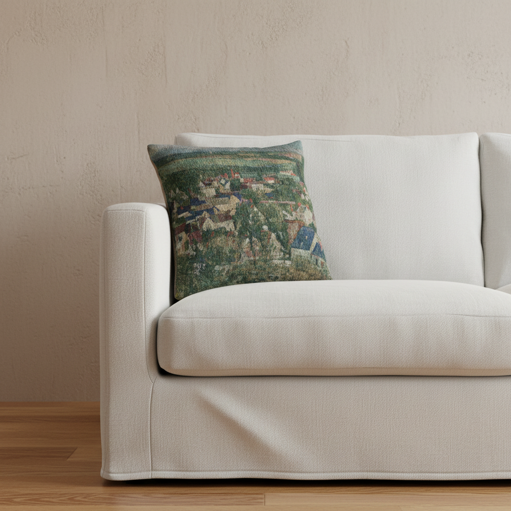 Auvers, Panoramic View — Cezanne Pillow