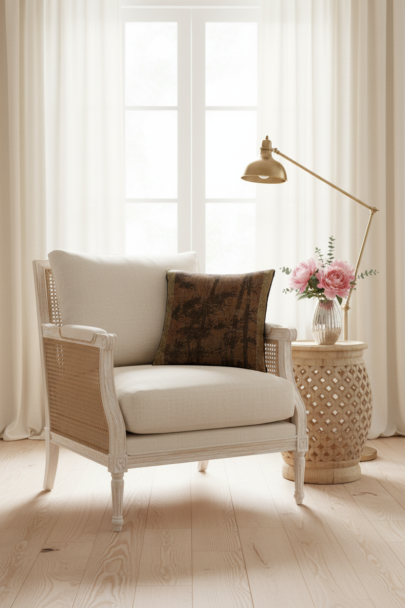 Bamboo in Four Seasons Summer Pillow