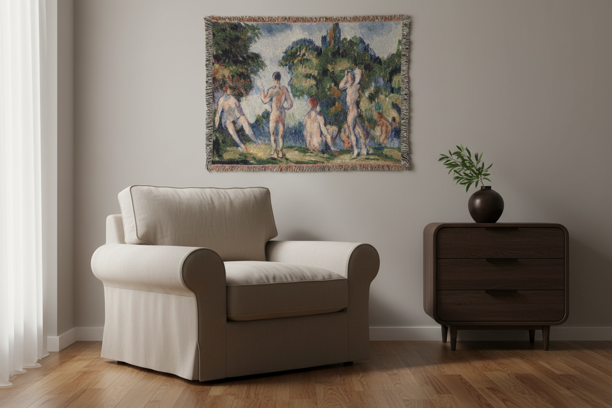 Bathers — Cézanne Tapestry Blanket