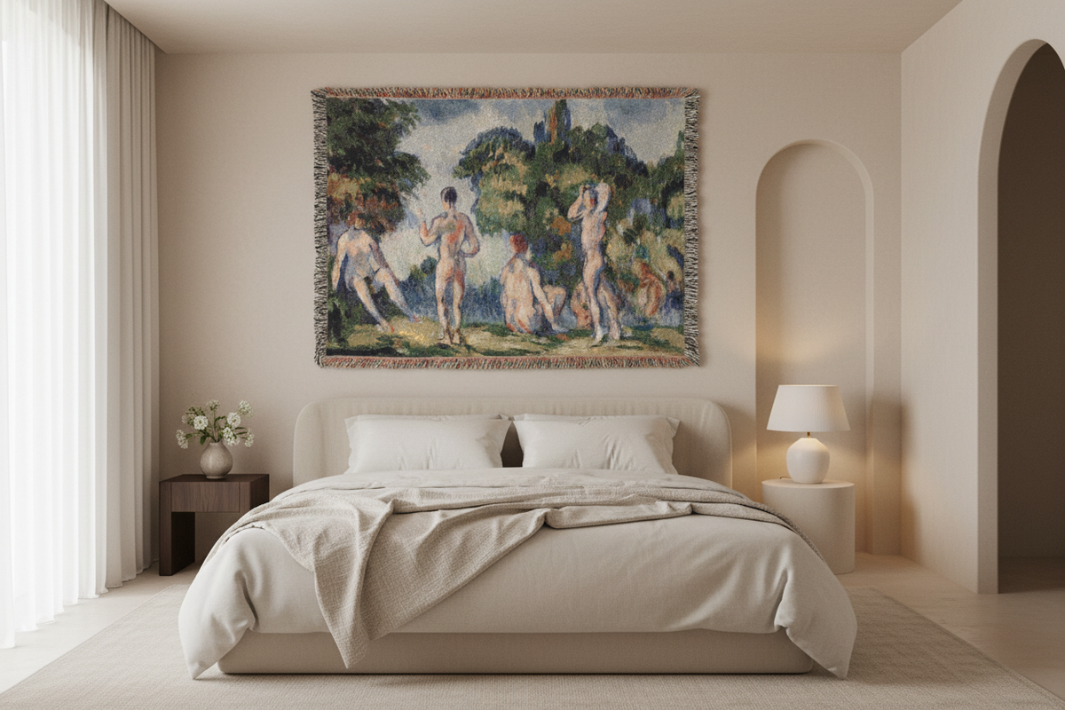 Bathers — Cézanne Tapestry Blanket