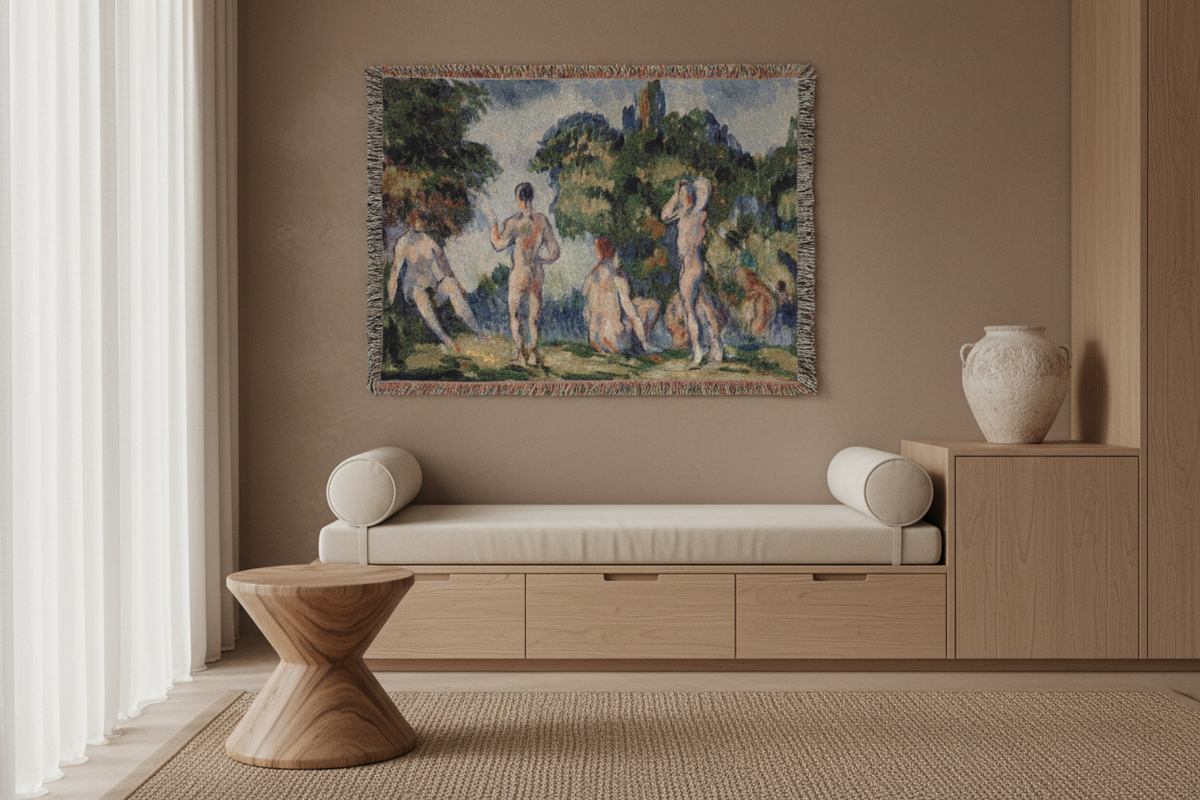 Bathers — Cézanne Tapestry Blanket