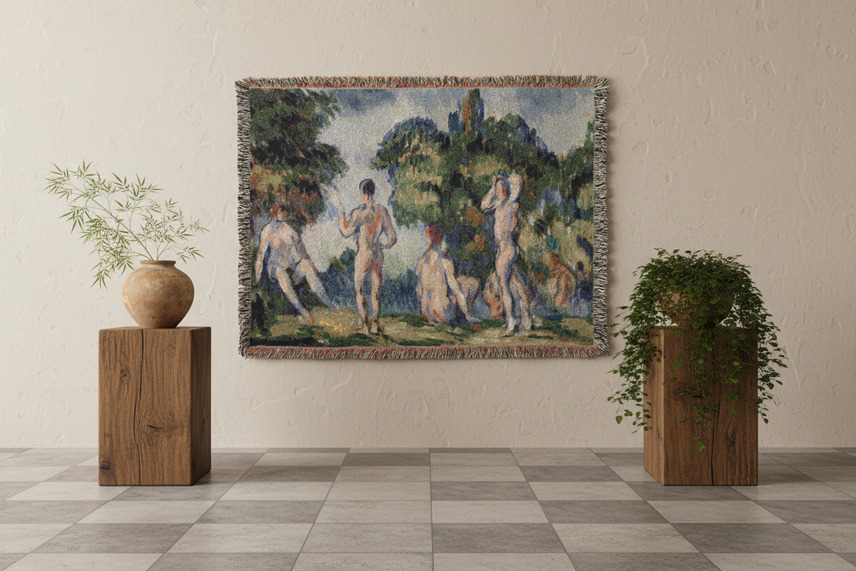 Bathers — Cézanne Tapestry Blanket