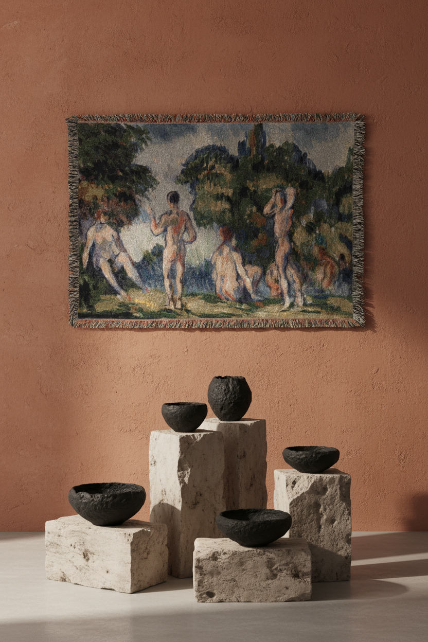 Bathers — Cézanne Tapestry Blanket