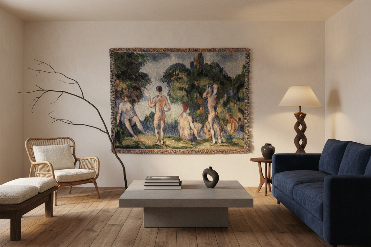 Bathers — Cézanne Tapestry Blanket