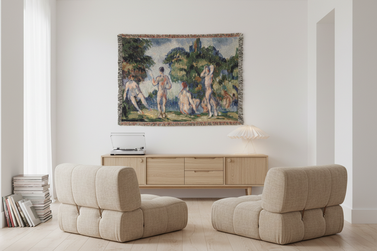 Bathers — Cézanne Tapestry Blanket