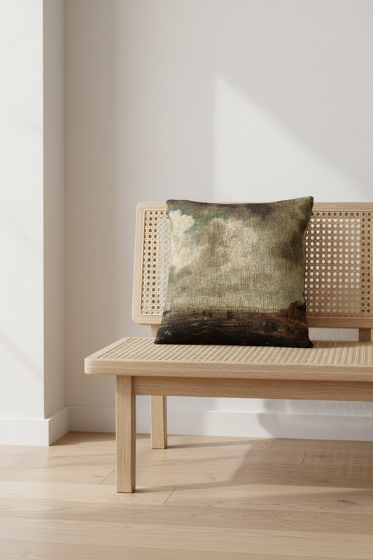 Beach View (after Ruisdael) Pillow