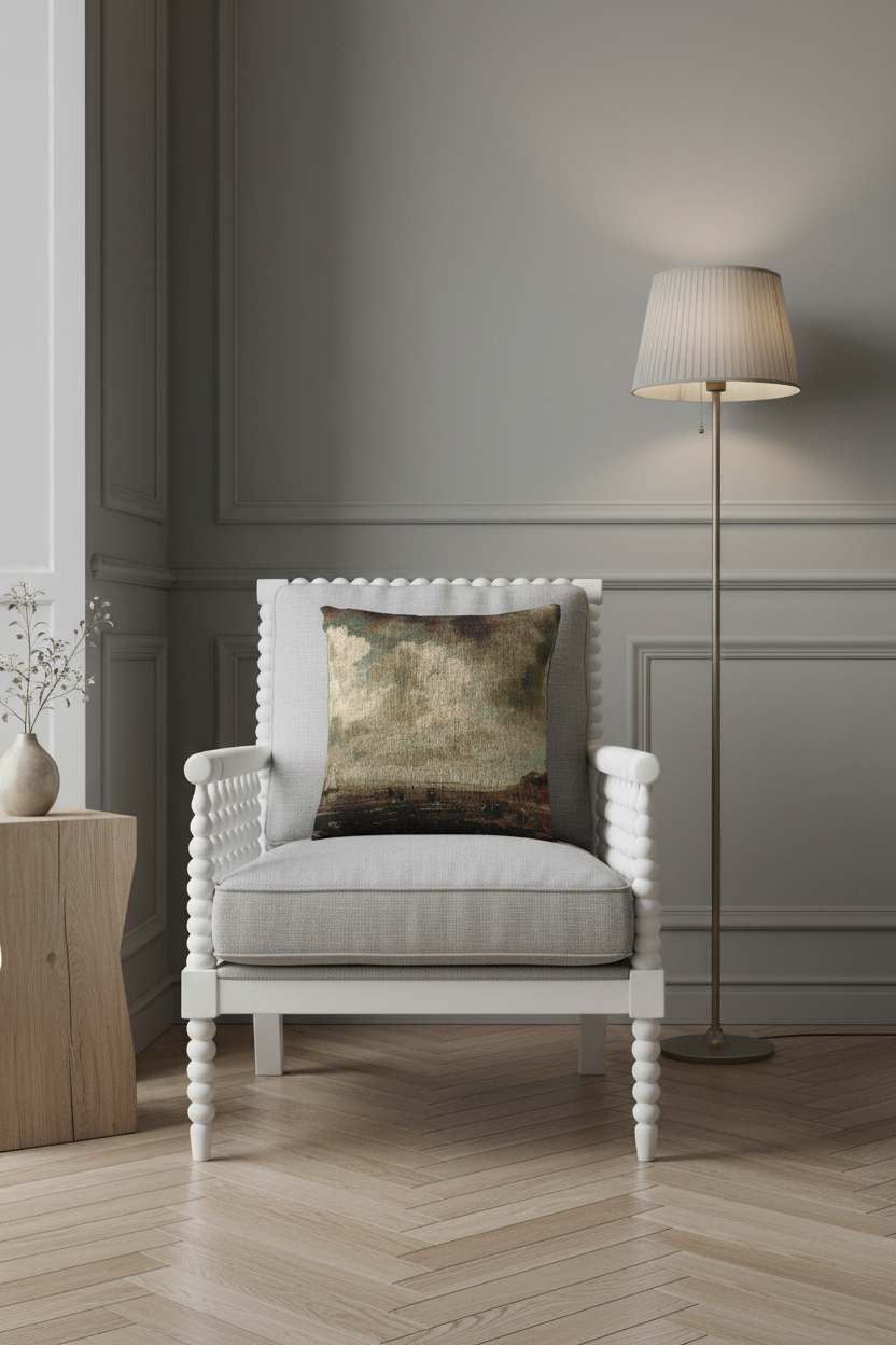 Beach View (after Ruisdael) Pillow