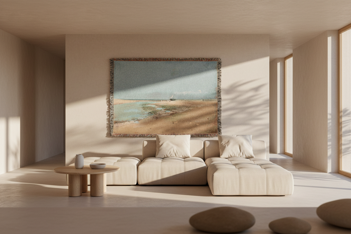 Beach at Low Tide — Degas Tapestry Blanket