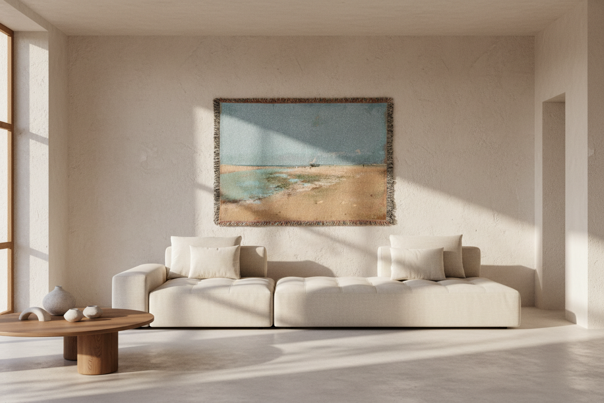 Beach at Low Tide — Degas Tapestry Blanket