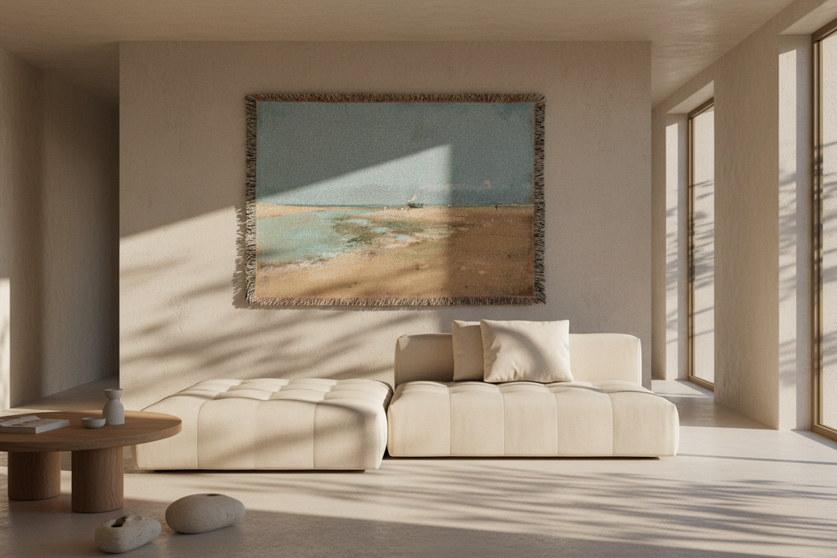 Beach at Low Tide — Degas Tapestry Blanket