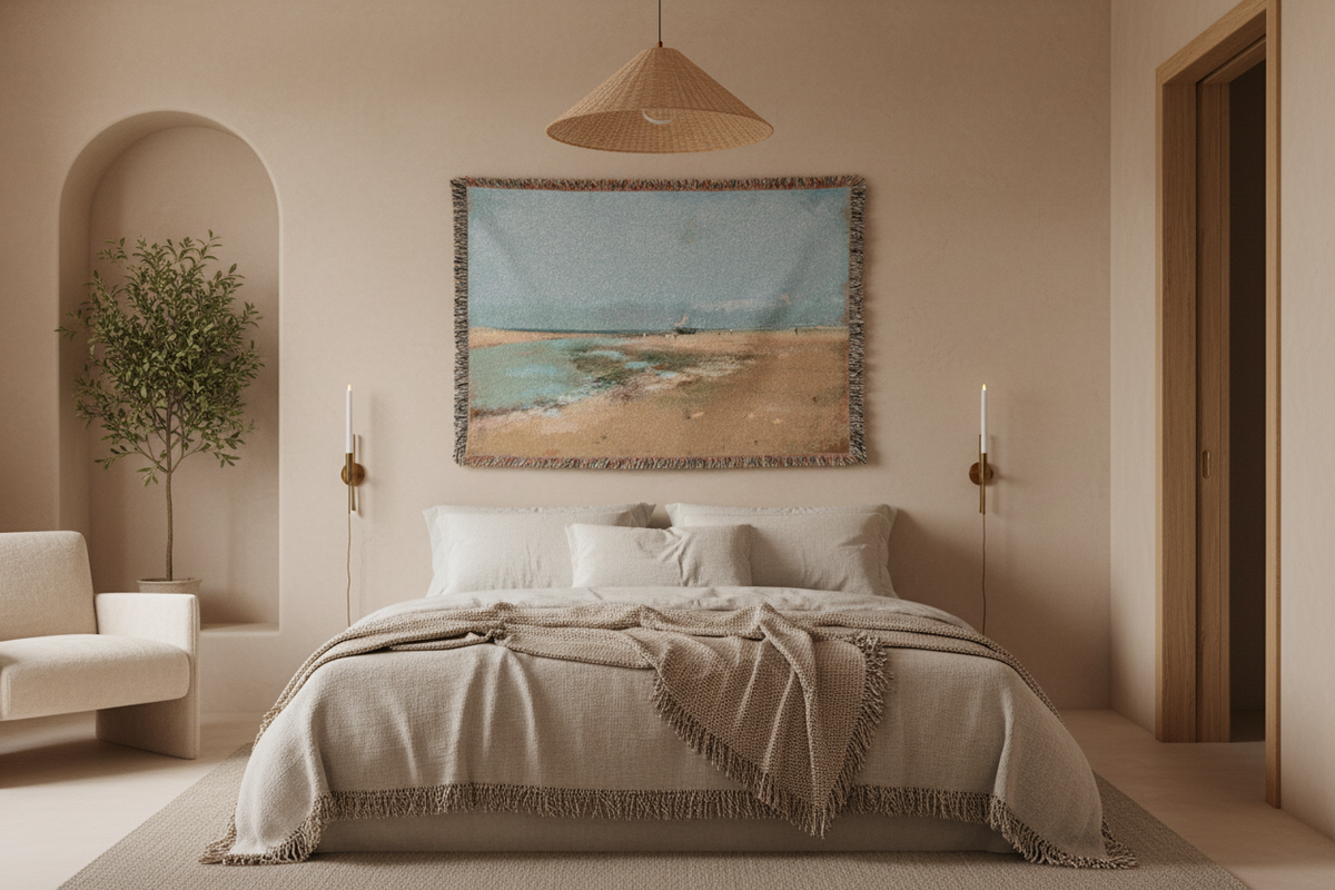 Beach at Low Tide — Degas Tapestry Blanket
