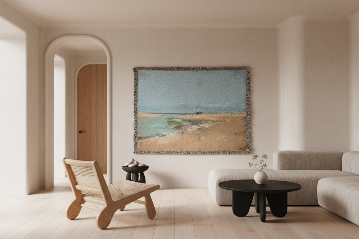 Beach at Low Tide — Degas Tapestry Blanket