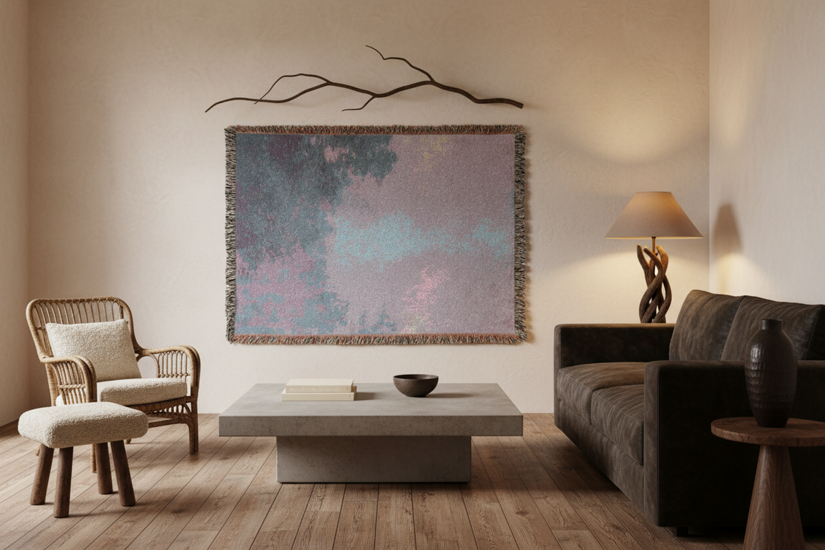 Branch of the Seine near Giverny — Monet Tapestry Blanket