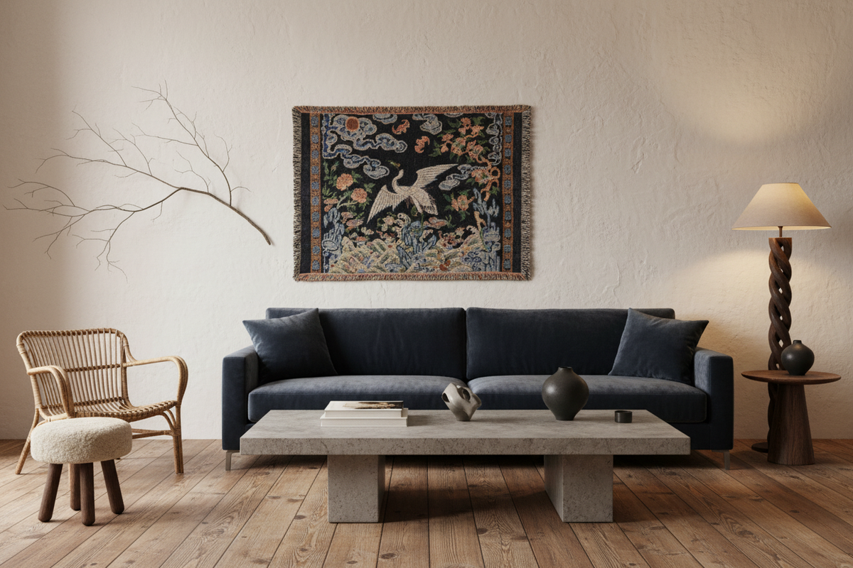 Buzi Court Rank Badge II Tapestry Blanket
