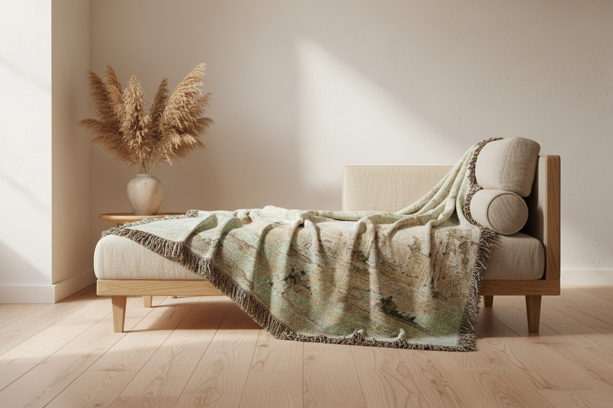 Capriccio with a Squall — Guardi Tapestry Blanket