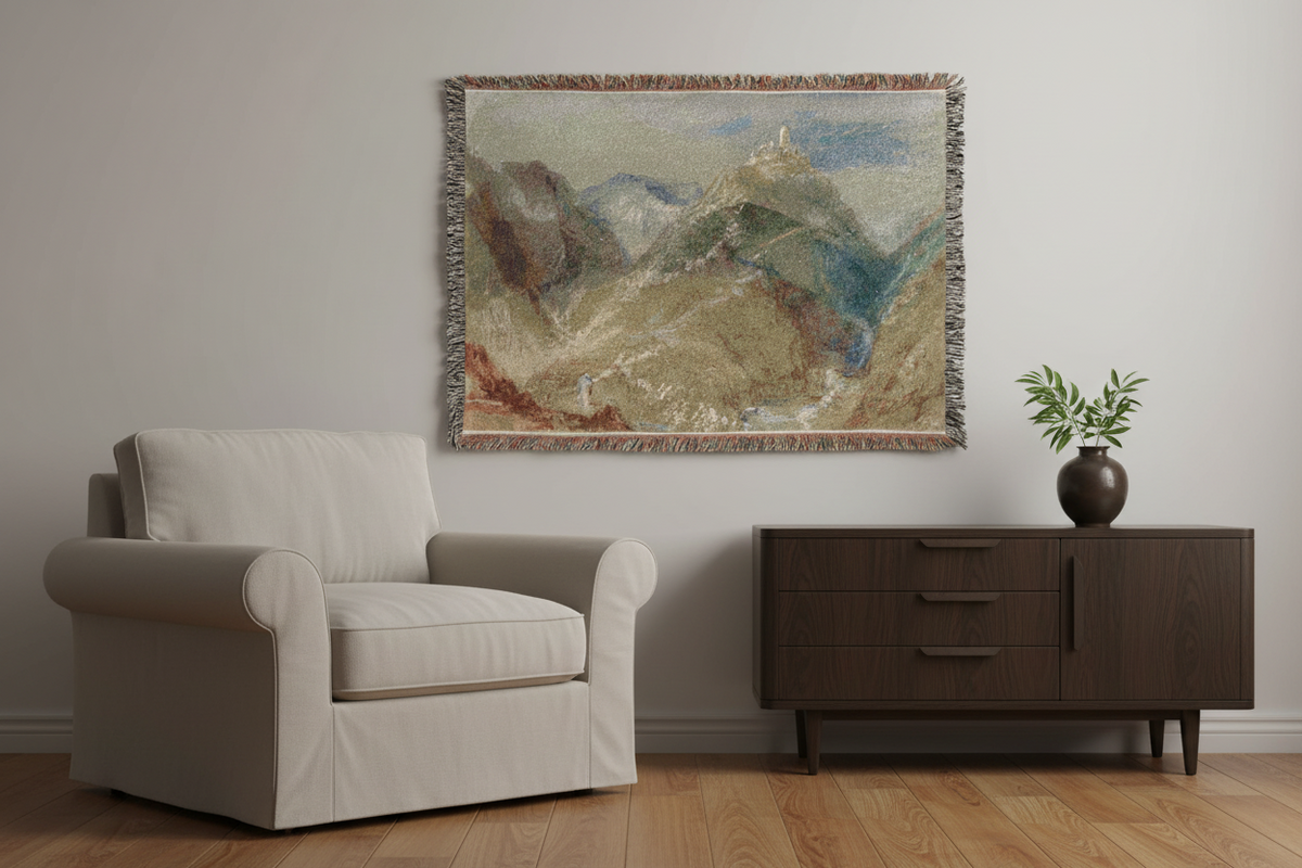 Castle on Height near Geneva — Turner Tapestry Blanket