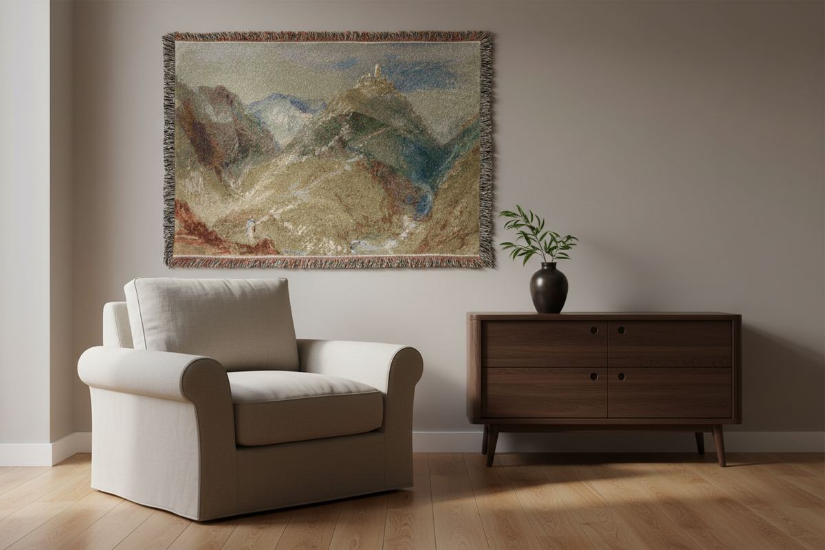 Castle on Height near Geneva — Turner Tapestry Blanket