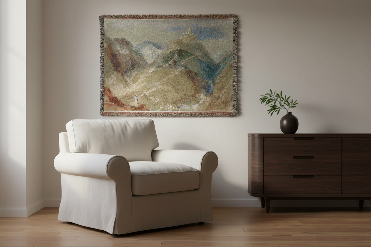 Castle on Height near Geneva — Turner Tapestry Blanket