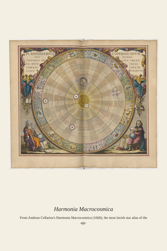 Cellarius Celestial Chart (10) - Antique Celestial Print
