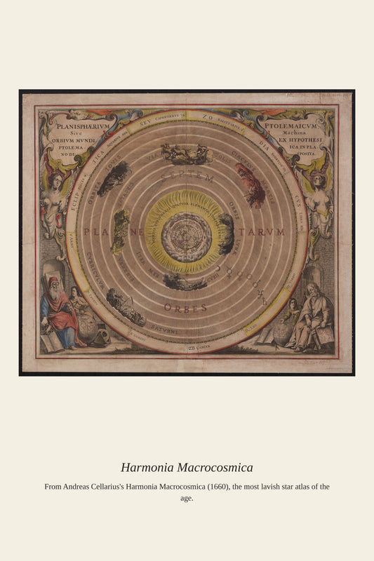 Cellarius Celestial Chart (11) - Antique Celestial Print
