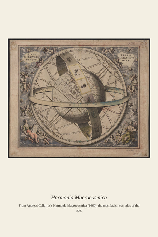 Cellarius Celestial Chart (14) - Antique Celestial Print
