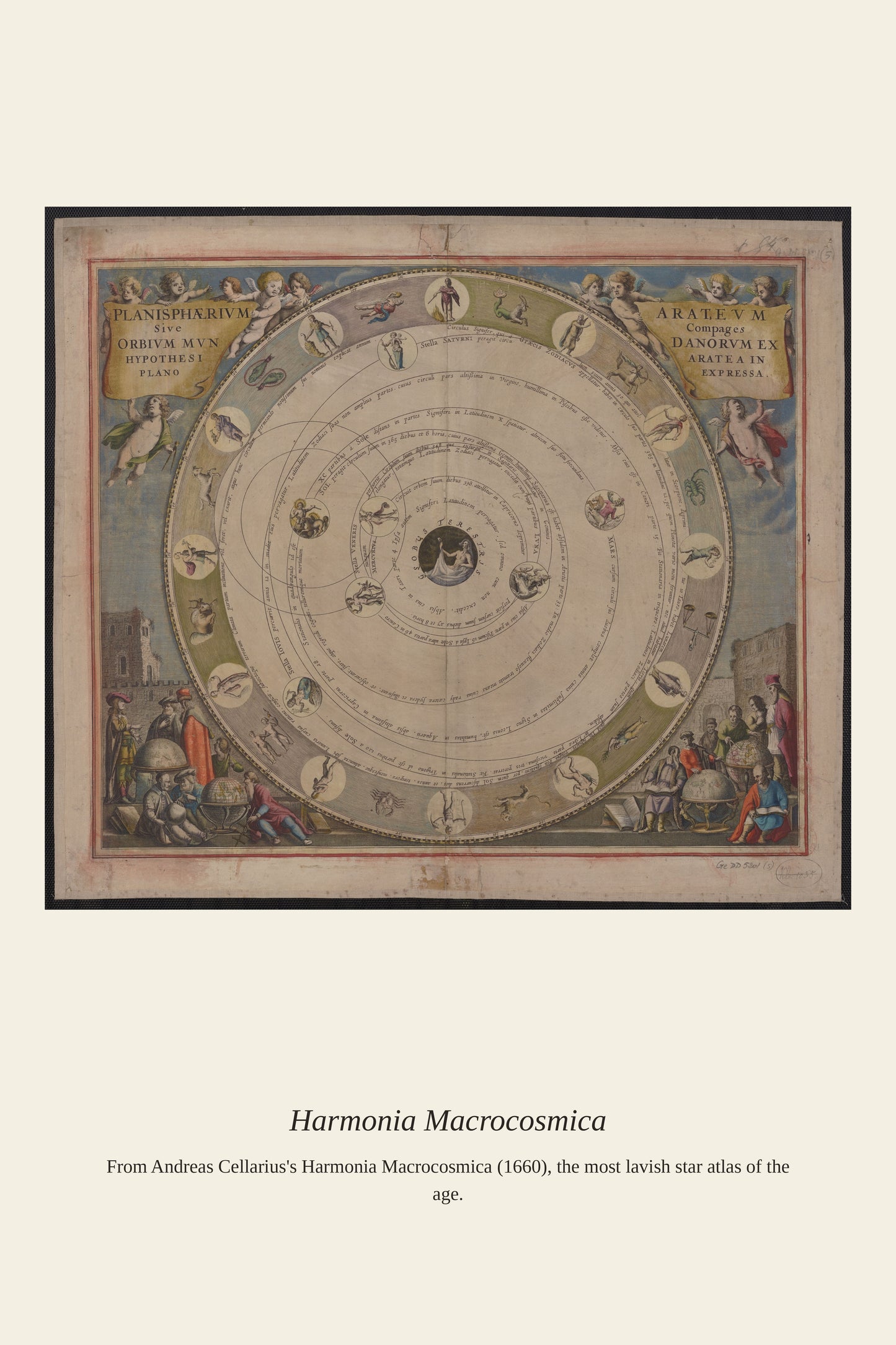 Cellarius Celestial Chart (15) - Antique Celestial Print