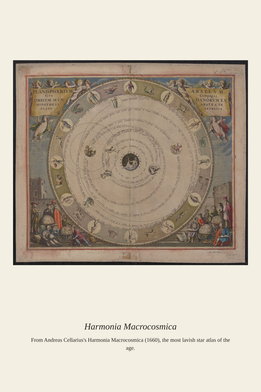 Cellarius Celestial Chart (15) - Antique Celestial Print