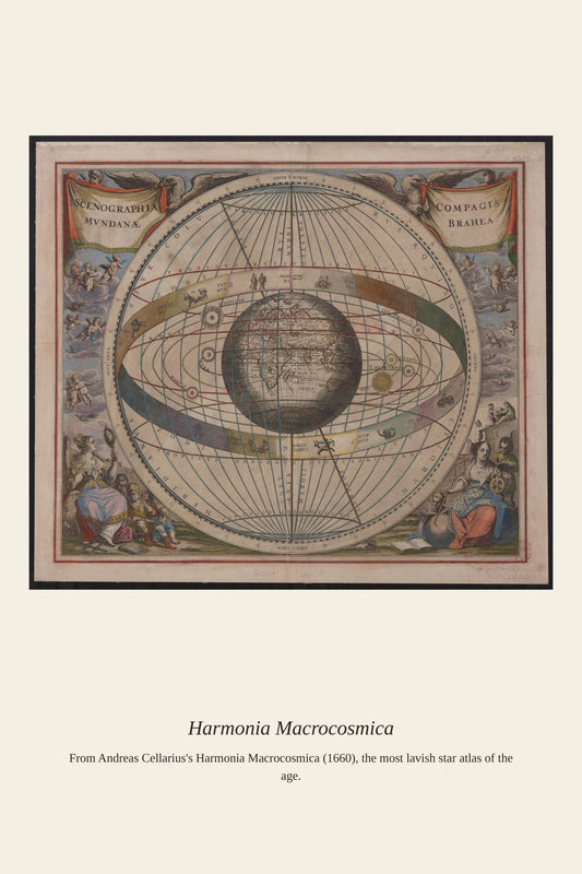 Cellarius Celestial Chart (16) - Antique Celestial Print