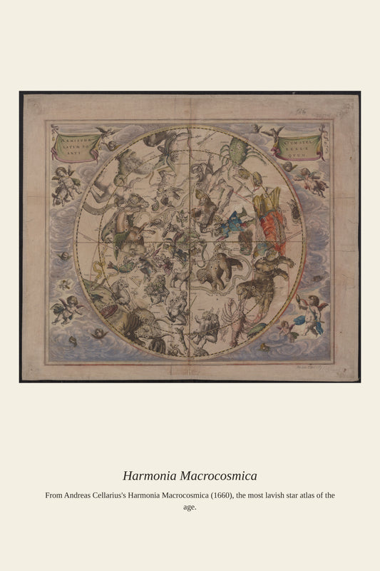 Cellarius Celestial Chart (17) - Antique Celestial Print