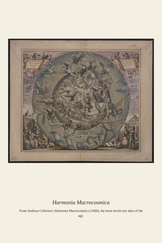 Cellarius Celestial Chart (18) - Antique Celestial Print