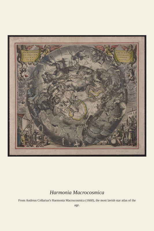 Cellarius Celestial Chart (20) - Antique Celestial Print