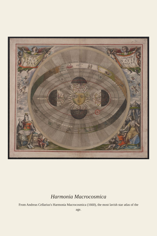 Cellarius Celestial Chart (22) - Antique Celestial Print