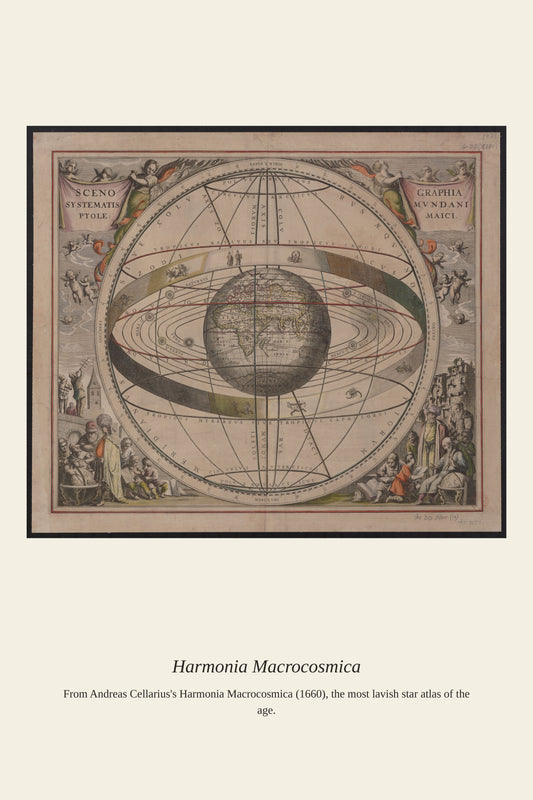 Cellarius Celestial Chart (23) - Antique Celestial Print