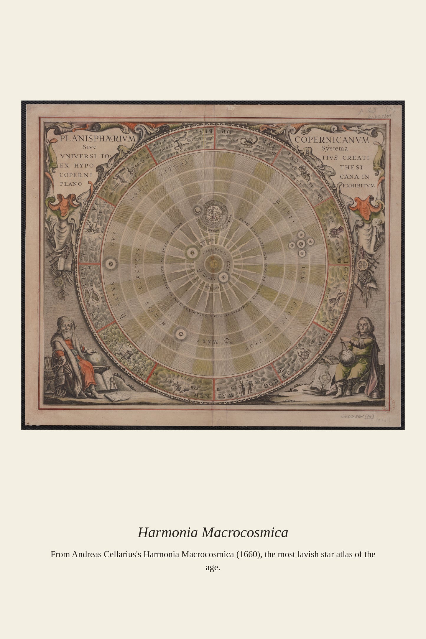Cellarius Celestial Chart (24) - Antique Celestial Print