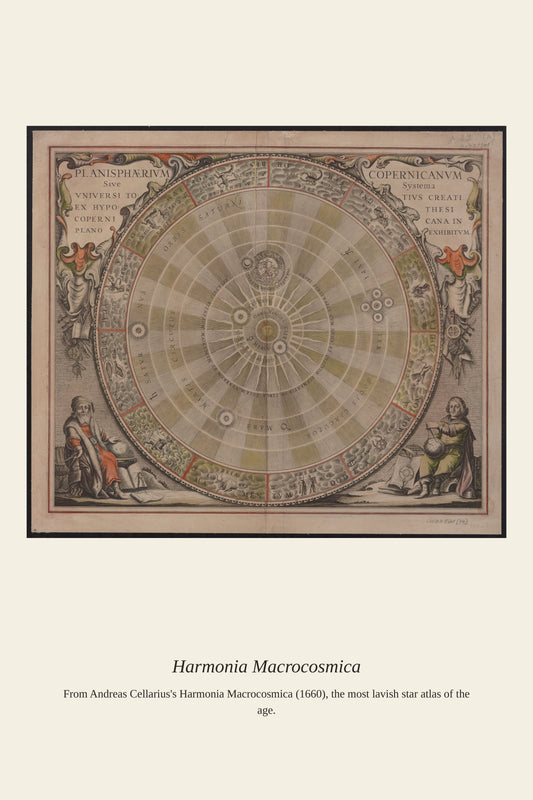 Cellarius Celestial Chart (24) - Antique Celestial Print