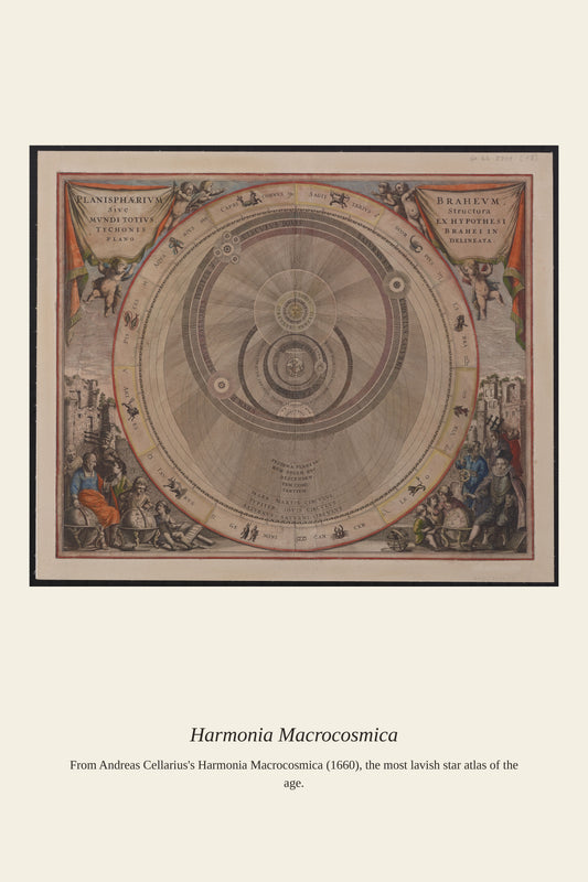 Cellarius Celestial Chart (25) - Antique Celestial Print