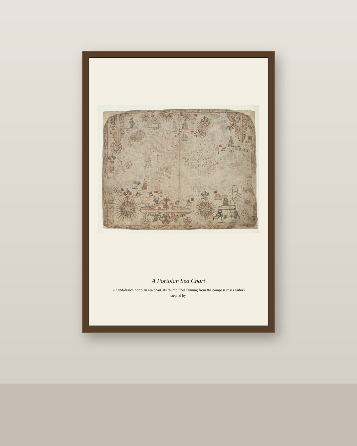 Cellarius Celestial Chart (9) antique celestial print shown framed on a wall in a styled room