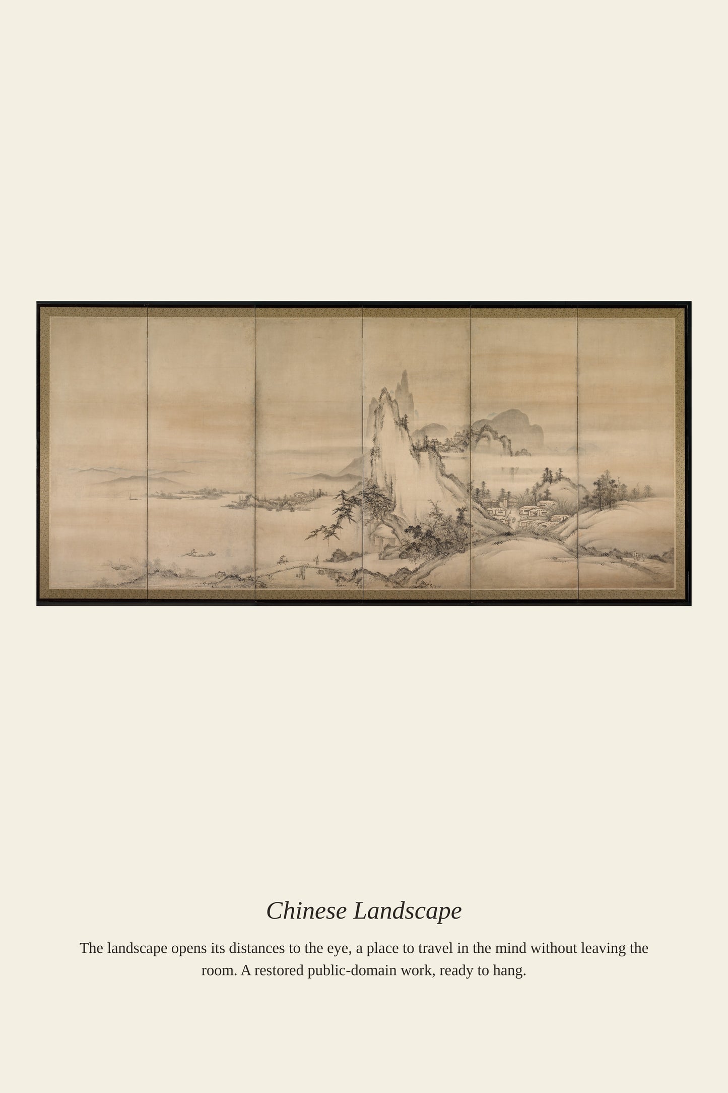 Chinese Landscape (2) - Antique Landscape Print