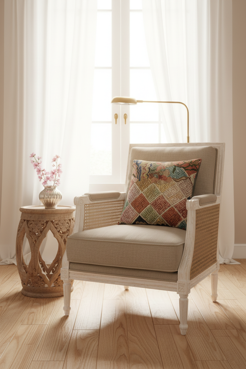 Chinoiserie Furnishing Fabric IX Pillow