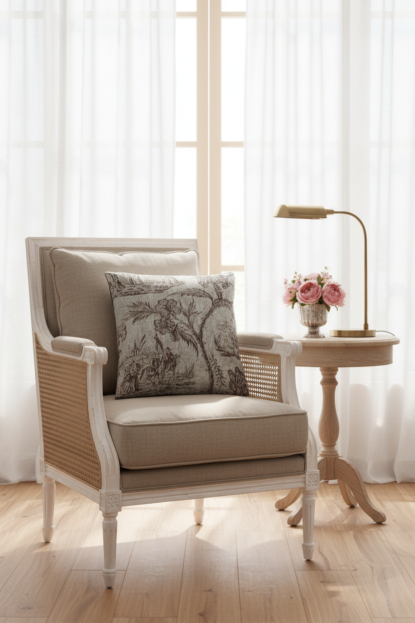 Chinoiserie Furnishing Fabric V Pillow