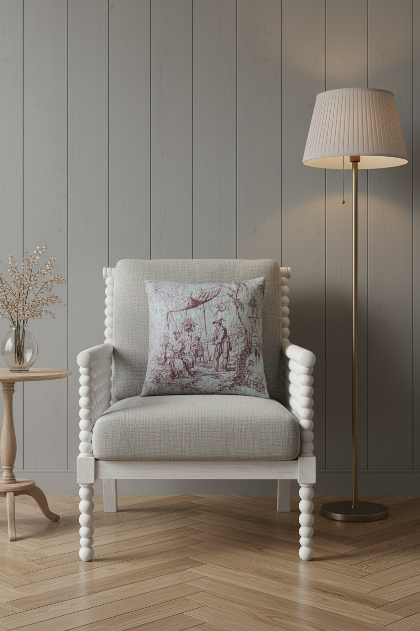 Chinoiserie Furnishing Fabric X Pillow