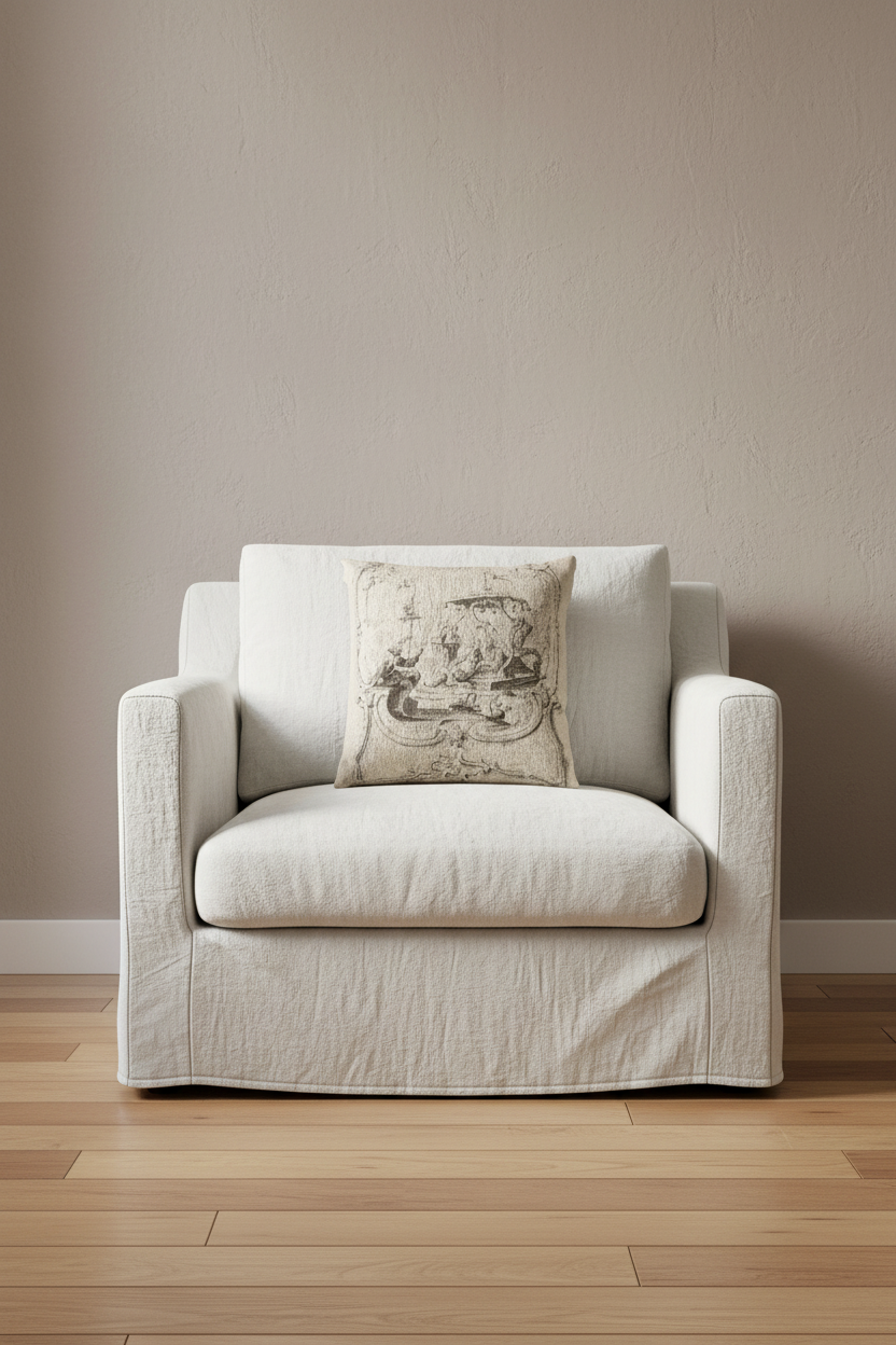 Chinoiserie in Pen and Ink II Pillow